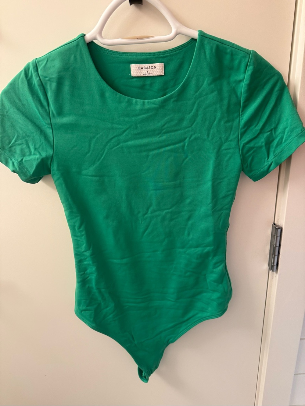 Babaton Emerald Green Short-Sleeve Bodysuit
